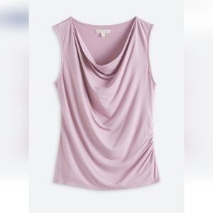 nine britton Sleeveless Cowl Neck Camisole - Light Purple size SP